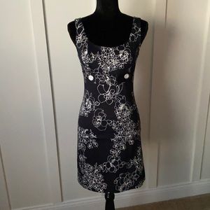 Black and white shirt dress